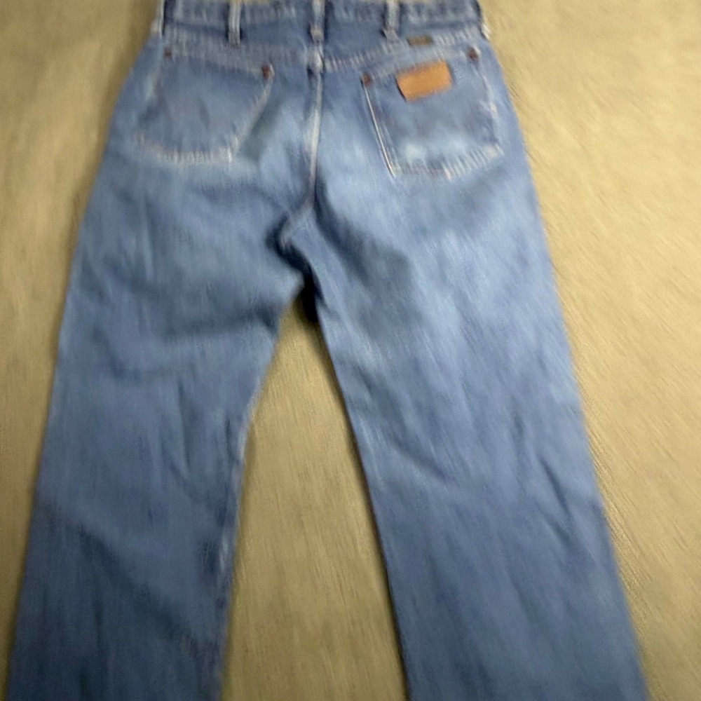 Wrangler Mens Straight Leg Blue Denim Jeans 100% Cotton 38x30 936DEN